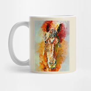 Watercolor Horse Face Mug